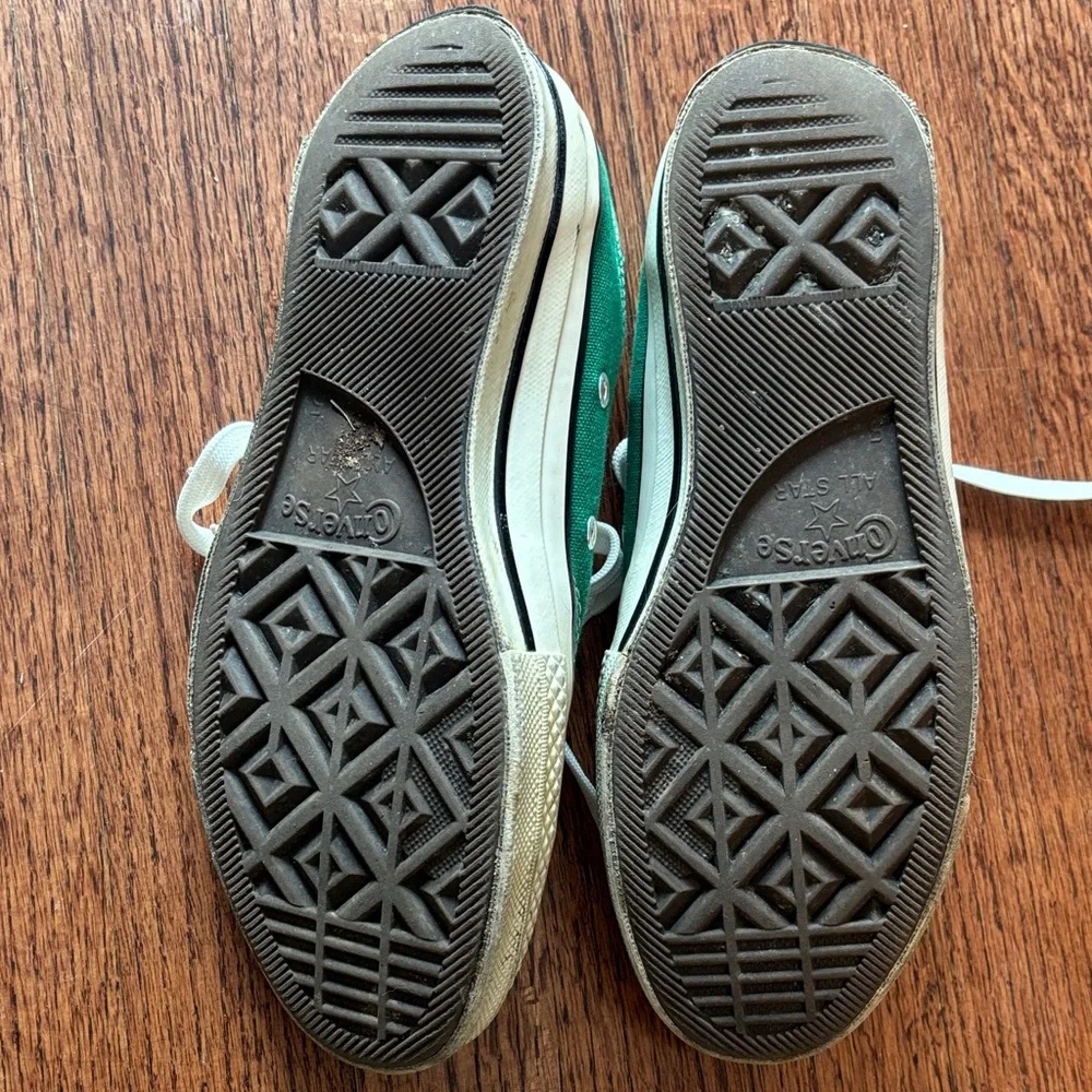 Converse Green Athletic Shoes - Picture 3 of 6